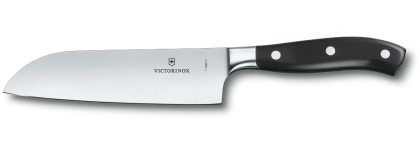 Универсален кован нож Victorinox Grand Maître Santoku-цяло, гладко,широко острие