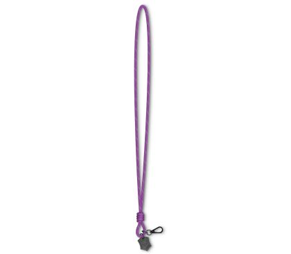 Връзка за врат с метална емблема на Victorinox,пурпурна
