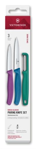 Комплект ножове за белене Victorinox Swiss Classic с I-белачка, 3 части
