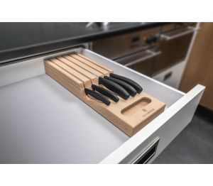 Victorinox Swiss Classic In-Drawer, дървена поставка за ножове, 5 броя